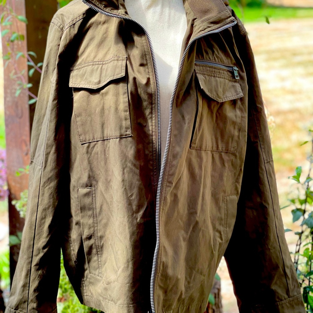 Calvin Klein waterproof hooded jacket.